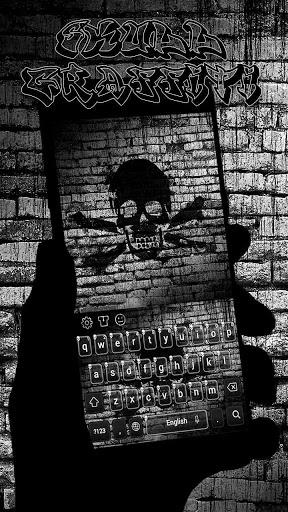 Skull Graffiti Keyboard - عکس برنامه موبایلی اندروید