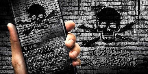Skull Graffiti Keyboard - عکس برنامه موبایلی اندروید