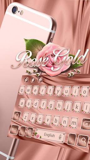 Rose Gold Emoji Keyboard - Image screenshot of android app