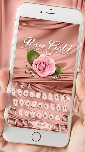 Rose Gold Emoji Keyboard - Image screenshot of android app