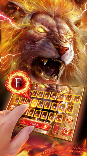 Roaring Lion Keyboard Theme - عکس برنامه موبایلی اندروید