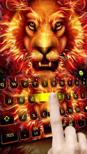 Fire lion Keyboard - Image screenshot of android app