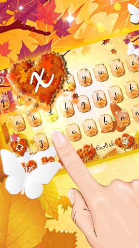 Autumn keyboard theme - Image screenshot of android app