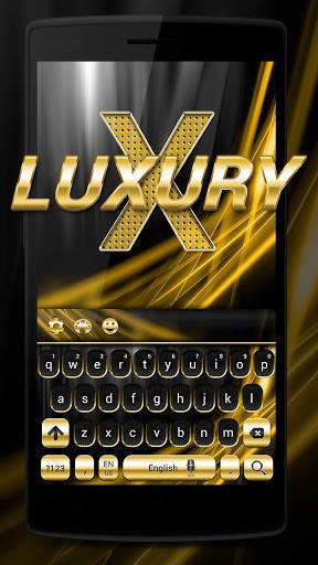 Gold and Black Luxury Keyboard - Image screenshot of android app