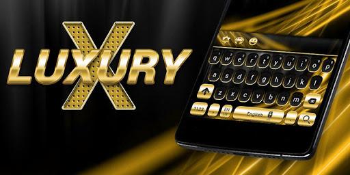 Gold and Black Luxury Keyboard - Image screenshot of android app