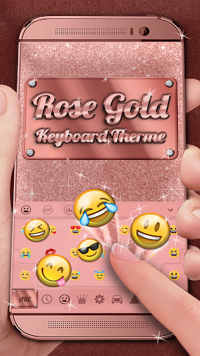 Rose Gold Keyboard Theme - عکس برنامه موبایلی اندروید