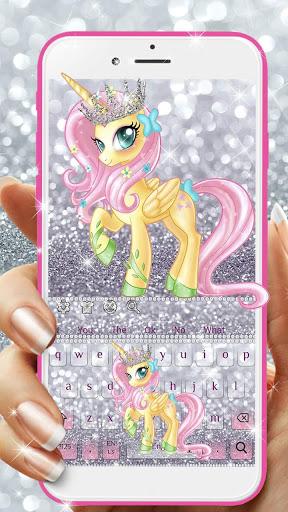 Cute Princess Unicorn Keyboard - عکس برنامه موبایلی اندروید