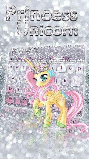 Cute Princess Unicorn Keyboard - عکس برنامه موبایلی اندروید