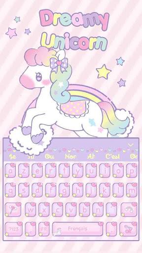 Dreamy Unicorn keyboard - عکس برنامه موبایلی اندروید