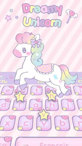 Dreamy Unicorn keyboard - Image screenshot of android app
