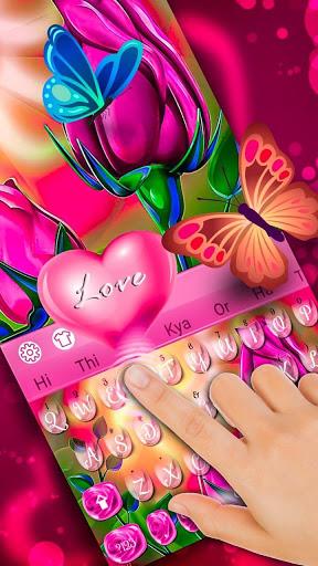 Color Rose Keyboard Theme - عکس برنامه موبایلی اندروید