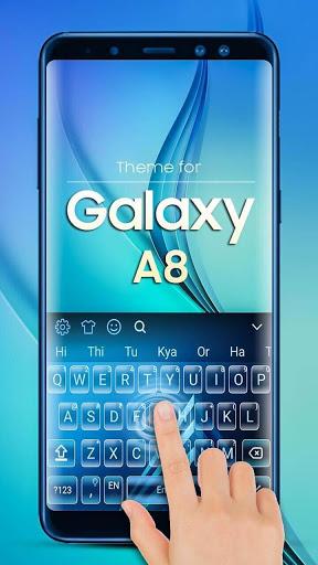 Keyboard for Galaxy A8 Blue - عکس برنامه موبایلی اندروید