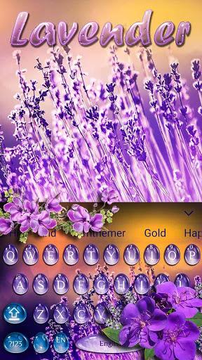 Lavender Water Drop Keyboard Theme - عکس برنامه موبایلی اندروید