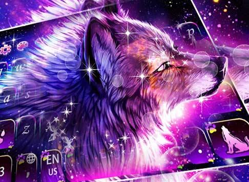 galaxy wolf wallpaper by helina01 on DeviantArt