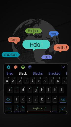 Swift Black Keyboard - Image screenshot of android app