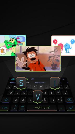 Swift Black Keyboard - Image screenshot of android app