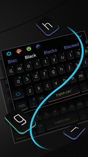 Swift Black Keyboard - Image screenshot of android app