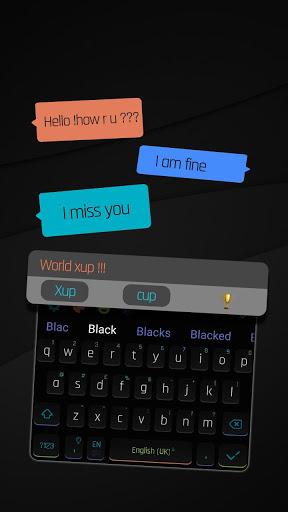 Swift Black Keyboard - Image screenshot of android app