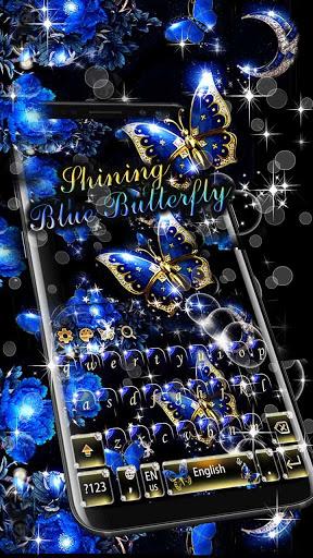 Shining Butterfly Keyboard Theme - Image screenshot of android app