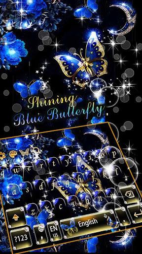 Shining Butterfly Keyboard Theme - عکس برنامه موبایلی اندروید