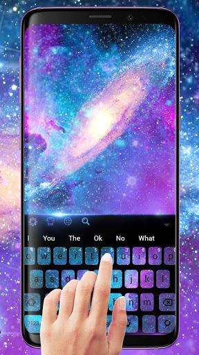 Purple Galaxy Keyboard - عکس برنامه موبایلی اندروید