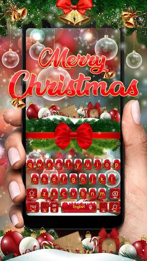Happy Merry Christmas Keyboard Theme - عکس برنامه موبایلی اندروید