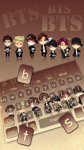 Cool BTS Band Keyboard Theme - عکس برنامه موبایلی اندروید