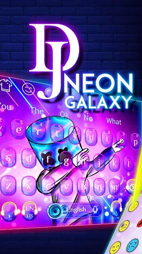 DJ Purple Galaxy Keyboard - عکس برنامه موبایلی اندروید