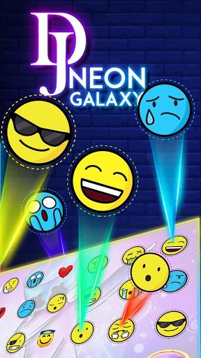 DJ Purple Galaxy Keyboard - Image screenshot of android app