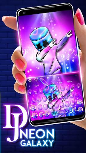 DJ Purple Galaxy Keyboard - Image screenshot of android app
