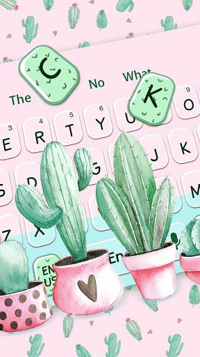 Cute Cartoon Cactus keyboard - عکس برنامه موبایلی اندروید