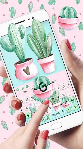 Cute Cartoon Cactus keyboard - عکس برنامه موبایلی اندروید