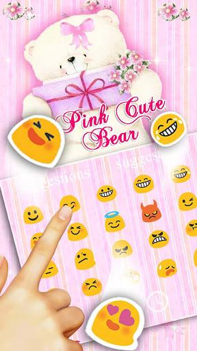 Cute Bear Keyboard Theme - عکس برنامه موبایلی اندروید