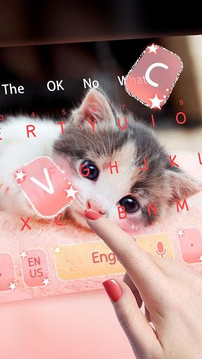 Cute Little Kitty keyboard - عکس برنامه موبایلی اندروید