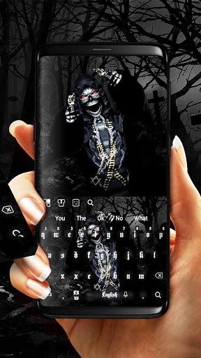 3D Live Skull & Gun Keyboard - Image screenshot of android app