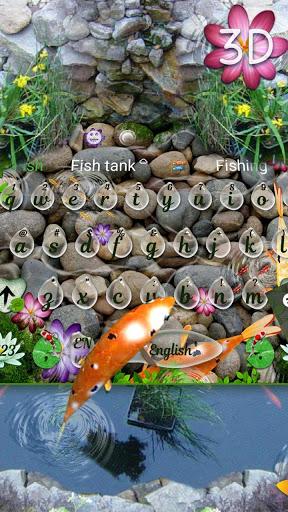3D Lively Koi Fish Keyboard Theme - Image screenshot of android app