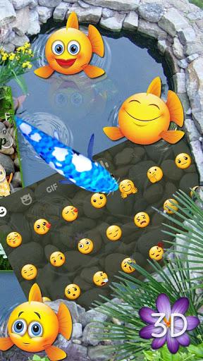 ۳D Lively Koi Fish Keyboard Theme - عکس برنامه موبایلی اندروید