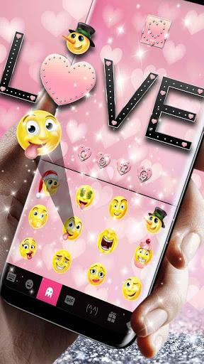 Love Diamond Glitter Keyboard - عکس برنامه موبایلی اندروید