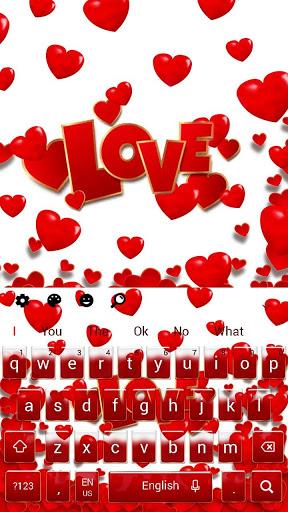 Love Heart Keyboard - عکس برنامه موبایلی اندروید