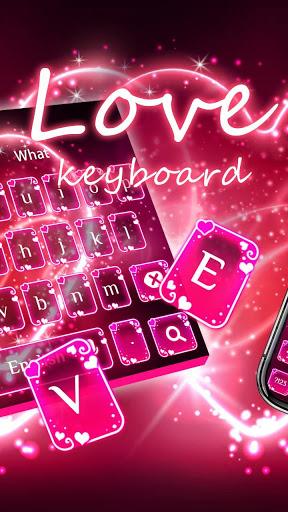 Love Red Heart Keyboard - Image screenshot of android app