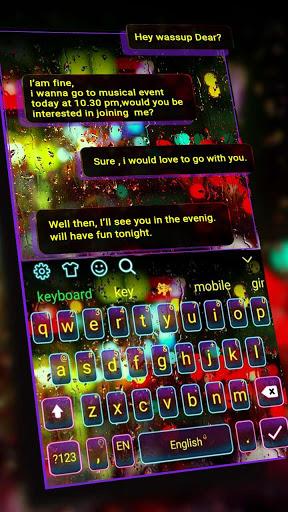 Luminous Digital Keyboard Theme - عکس برنامه موبایلی اندروید