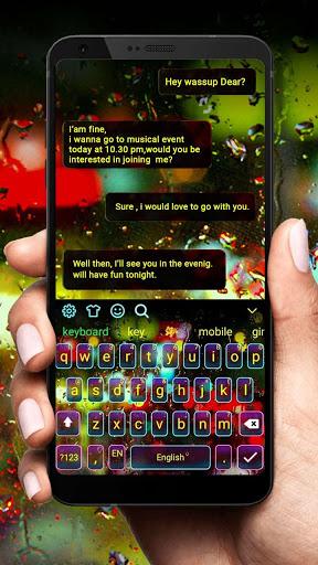 Luminous Digital Keyboard Theme - عکس برنامه موبایلی اندروید
