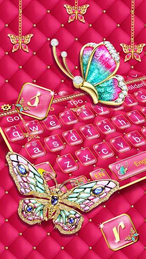 Luxury Diamond Butterfly Keyboard - عکس برنامه موبایلی اندروید