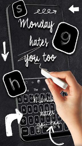 Monday Hates You Too Series Keyboard Theme - Image screenshot of android app