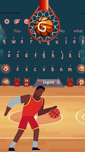 Crazy Final Basketball Keyboard Theme - عکس برنامه موبایلی اندروید