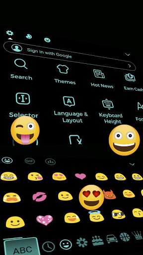 برنامه Neon Blue Keyboard Theme - دانلود | کافه بازار