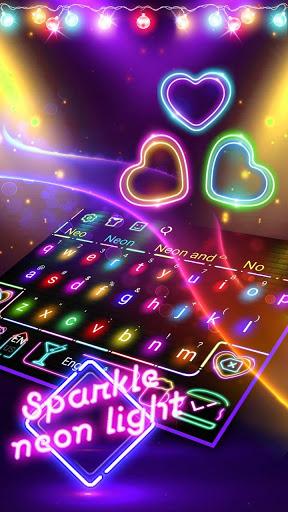 دانلود برنامه Sparkle Neon LED Light Keyboard اندروید | بازار