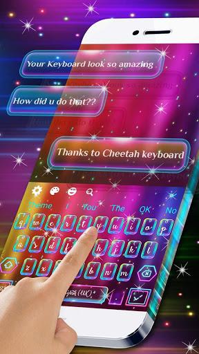 Neon Messenger Keyboard - Image screenshot of android app