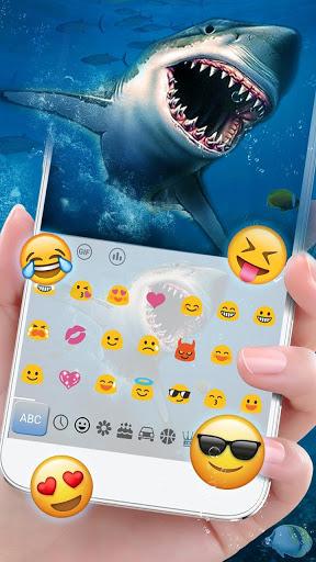 Ocean Shark Keyboard - عکس برنامه موبایلی اندروید