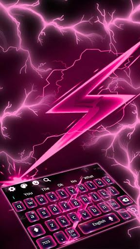 Pink Lighting Flash Keyboard - عکس برنامه موبایلی اندروید